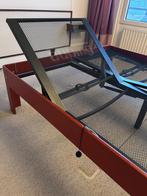 2-persoons Auping bed – kersenhout, Verstelbaar, Tweepersoons, Ophalen of Verzenden, Zo goed als nieuw