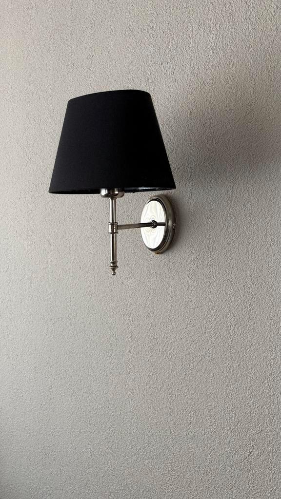 Klassieke Wandlampen Chroom/Zwart - Set van 3, Huis en Inrichting, Lampen | Wandlampen, Nieuw, Metaal, Ophalen of Verzenden