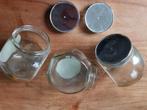 Glazen bewaar potten, Ophalen of Verzenden, Gebruikt, Glas, Pot, Bus of Blik