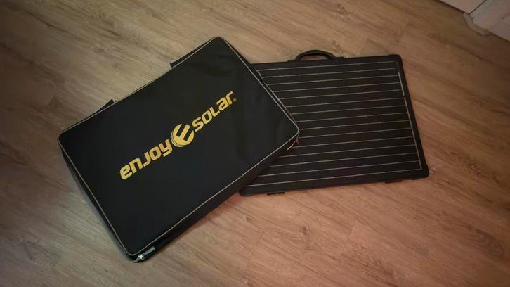 Enjoy opklapbare zonnepaneel 120 Watt, Doe-het-zelf en Verbouw, Zonnepanelen en Toebehoren, Zo goed als nieuw, Paneel, Ophalen