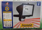 Halogeen breedstraler met bewegingssensor, Ophalen, Zo goed als nieuw, Minder dan 50 watt, Bewegingssensor