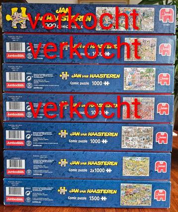 Collectie Jan van Haasteren Puzzels + 1 Wasgij puzzel beschikbaar voor biedingen