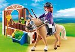 Playmobil Paard met paardenbox, Ophalen of Verzenden, Zo goed als nieuw, Complete set