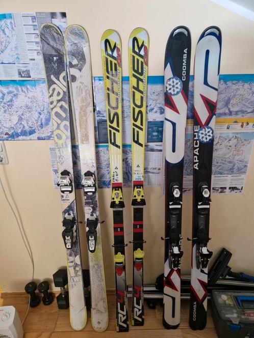 Salomon ski, K2 Coomba, Fischer WC GS, Rottefella NTN, Volkl, Sport en Fitness, Skiën en Langlaufen, Zo goed als nieuw, Ski's
