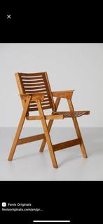 2   Design  beuken Rex chairs inklapbaar.Prijs per stoel., Ophalen, Zo goed als nieuw, Hout, Inklapbaar