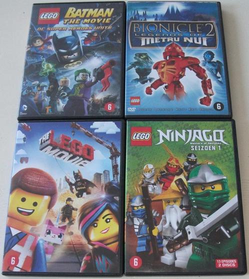 Dvd *** LEGO *** 4 stuks, Cd's en Dvd's, Dvd's | Kinderen en Jeugd, Zo goed als nieuw, Film, Avontuur, Vanaf 6 jaar, Ophalen of Verzenden
