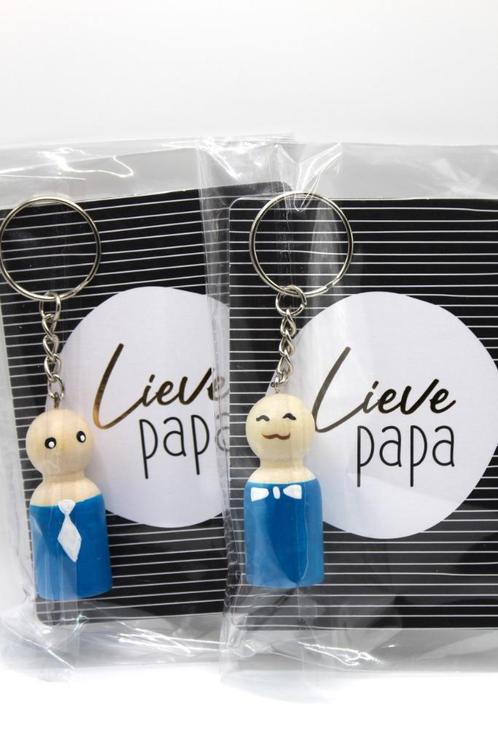 Sleutelhanger Vaderdag cadeau, Verzamelen, Sleutelhangers, Nieuw, Knuffel of Figuurtje, Ophalen of Verzenden