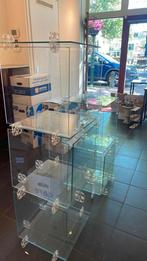 Glazen rek 5 kubussen, Ophalen, 25 tot 50 cm, Glas, Minder dan 100 cm