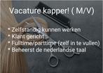 Vacature kapper kapster, Vacatures, Vacatures | Uiterlijke verzorging, Overige uren, MBO, Vanaf 1 jaar, Overige vormen