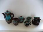 vintage koffieservies geglazuurd aardewerk, Verzenden