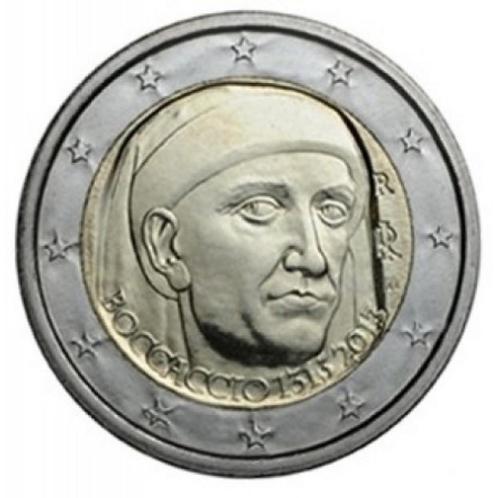 2 euro Italië “Geboortedag Giovanni Boccaccio’’ UNC 2013, Postzegels en Munten, Munten | Europa | Euromunten, Losse munt, 2 euro