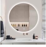 Led touch wandspiegel rond, Ophalen of Verzenden, Zo goed als nieuw, Rond, Minder dan 100 cm