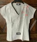 Grijze top, grijs shirt T-shirt; down force aerobics; medium, Maat 38/40 (M), Ophalen of Verzenden, Zo goed als nieuw, Korte mouw