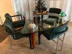 Rolf Benz Design Tafel - Niervormig Glas, 100 tot 150 cm, Ophalen of Verzenden, Overige vormen, Vier personen