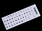 Toetsenbord Stickers QWERTY Wit of Zwart, Nieuw, Opvouwbaar, Nieuw, Ophalen of Verzenden, Qwerty
