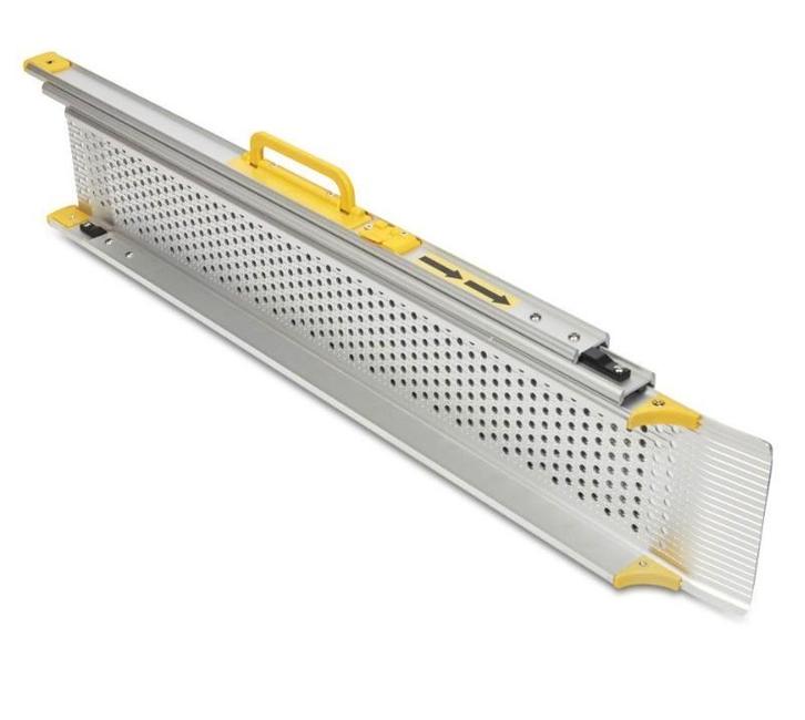 Oprijplaat aluminium uitschuifbaar - 180 cm (2 stuks), Auto diversen, Aanhangwagen-onderdelen, Ophalen of Verzenden