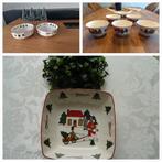 Masons mason christmas village schaaltjes kerst, Ophalen of Verzenden, Aardewerk, Wedgwood, Schaal of Schalen