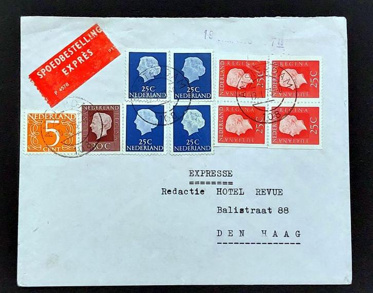 Nederland ca. jaren ’60 – Expresbrief, Postzegels en Munten, Brieven en Enveloppen | Nederland, Envelop, Verzenden