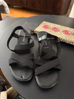Zwarte sandalen Nando Rapisardi - Maat 37, Ophalen of Verzenden, Gedragen, Zwart, Sandalen of Muiltjes