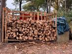 Mooie stapel gekloofd eikenhout – brandhout, Tuin en Terras, Haardhout, Minder dan 3 m³, Ophalen