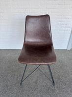 Prachtige industriële nep leer stoelen, Huis en Inrichting, Stoelen, Ophalen, Leer, Zo goed als nieuw, Grijs