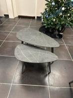 Hoyz Collection - Salontafel nietvorrmig set van 2 - Zwart, Huis en Inrichting, Tafels | Salontafels, Kunststof, 50 tot 100 cm