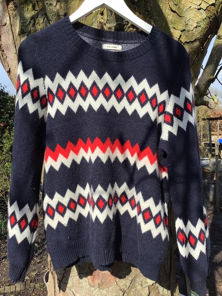 Prachtige wollen trui Nué Notes mt L, Kleding | Dames, Truien en Vesten, Gedragen, Maat 42/44 (L), Blauw, Verzenden