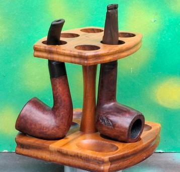 Pijpenrek. Decatur Industries. Walnoot hout. Vintage.  beschikbaar voor biedingen