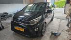 Kia Picanto Design Edition 1.0 Cvvt 67pk 5-zits 2019 Zwart, Auto's, Voorwielaandrijving, Zwart, 4 stoelen, Zwart
