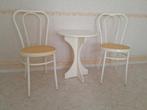 Tafeltje met 2 stoelen, Huis en Inrichting, Fauteuils, Minder dan 75 cm, Minder dan 50 cm, Zo goed als nieuw, Metaal