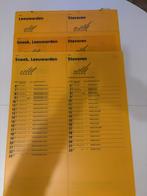 3 NS Dienstregeling Borden - Sneek, Leeuwarden, Stavoren, Verzamelen, Verzenden, Gebruikt, Trein, Overige typen