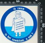 Sticker: Combibad Dordrecht, Verzamelen, Ophalen of Verzenden