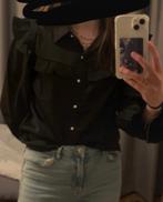 Ruffle blouse, Kleding | Dames, Blouses en Tunieken, Giracoo, Zwart, Ophalen of Verzenden, Zo goed als nieuw