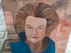 Schilderij van Beatrix gemaakt in 2008 Door Johan H, Antiek en Kunst, Ophalen of Verzenden