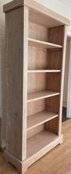 Mooie houten boekenkast (200x95x35), Met plank(en), 200 cm of meer, Zo goed als nieuw, 25 tot 50 cm