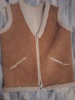 Vintage Suède Gilet Maat 128, Ophalen, Gedragen, Bruin