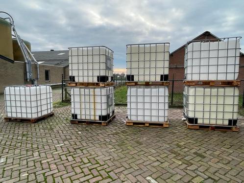 1000 liter vat/ibc vat regenton waterton, drinkbak, waterbak, Tuin en Terras, Regentonnen, Gebruikt, Kunststof, 150 liter of meer