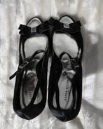 Zwarte satijnen stiletto peep toes van Karen Millen, Verzenden, Zwart, Schoenen met hoge hakken, Gedragen