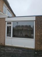 Groot kozijn inc dubbel glas, Gebruikt, Raamkozijn, Hout, Ophalen