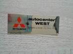 sticker MITSUBISHI autocenter WEST te Bergen op Zoom, Verzamelen, Ophalen of Verzenden, Zo goed als nieuw, Bedrijf of Vereniging