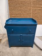GRATIS OPHALEN Commode en ledikant - blauw, Ophalen, Gebruikt, Vintage