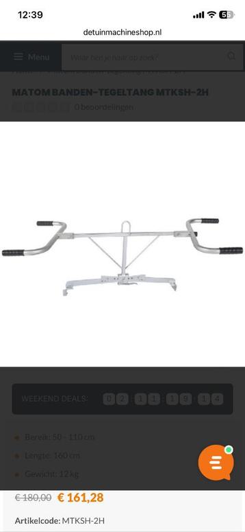 Tegeltiller te huur beschikbaar voor biedingen