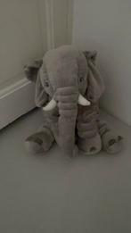 Knuffel olifant zacht grijs 50 cm, Kinderen en Baby's, Speelgoed | Knuffels en Pluche, Ophalen, Zo goed als nieuw, Olifant