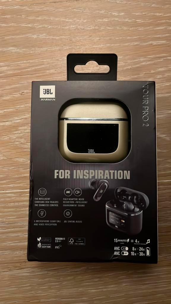JBL Tour Pro 2 Champagne - Nieuw in doos, Audio, Tv en Foto, Koptelefoons, Nieuw, Overige merken, Draadloos, Ophalen of Verzenden