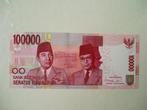 729. Indonesia, 100.000 rupiah 2012 UNC Soekarno-Hatta., Postzegels en Munten, Bankbiljetten | Azië, Los biljet, Zuidoost-Azië