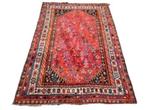 Handgeknoopt Perzisch wol tapijt Shiraz antiek 160x228cm, 200 cm of meer, 150 tot 200 cm, Gebruikt, Rechthoekig
