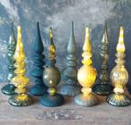 Verschillende groene pieken van glas met licht., Ophalen of Verzenden, Nieuw