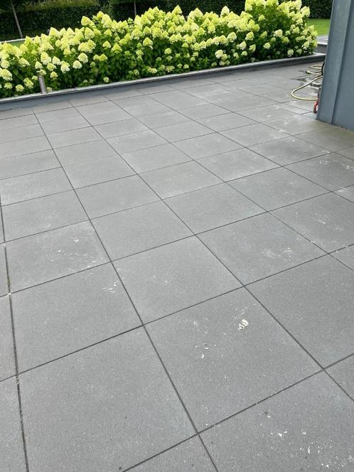 Betontegel 60x60  (allemagne antraciet), Tuin en Terras, Overige Tuin en Terras, Zo goed als nieuw, Ophalen