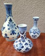 3 Delfts blauwe mini vaasjes Porceleyne Fles & Zenith Gouda, Ophalen of Verzenden