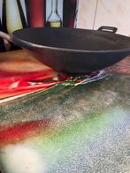 Gietijzeren wok Rela, Huis en Inrichting, Keuken | Potten en Pannen, Ophalen of Verzenden, Gebruikt, Gietijzer, Wok